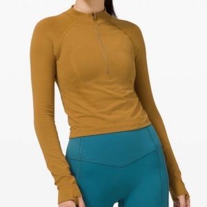 Lululemon swiftly tech 2.0 cropped half zip